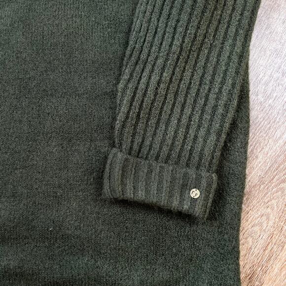 NWT Fat face Rosie sweater Dress Dark Green Color turtle mock neck - Picture 6 of 6